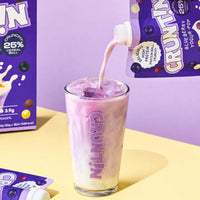 CRUNTIN Crunch Ball Protein Shake Blueberry Yogur-Pop (1 Box 50g / 5 Pouches)