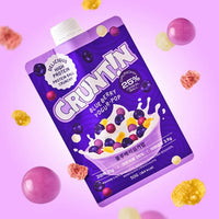 CRUNTIN Crunch Ball Protein Shake Blueberry Yogur-Pop (1 Box 50g / 5 Pouches)