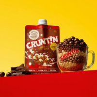 CRUNTIN Crunch Ball Protein Shake – Chocolate Flavor, 50g × 20 Packs