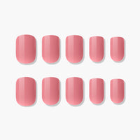 MUZMAK Nail Tips 36pcs #Caffeine Rose(Regular Square)