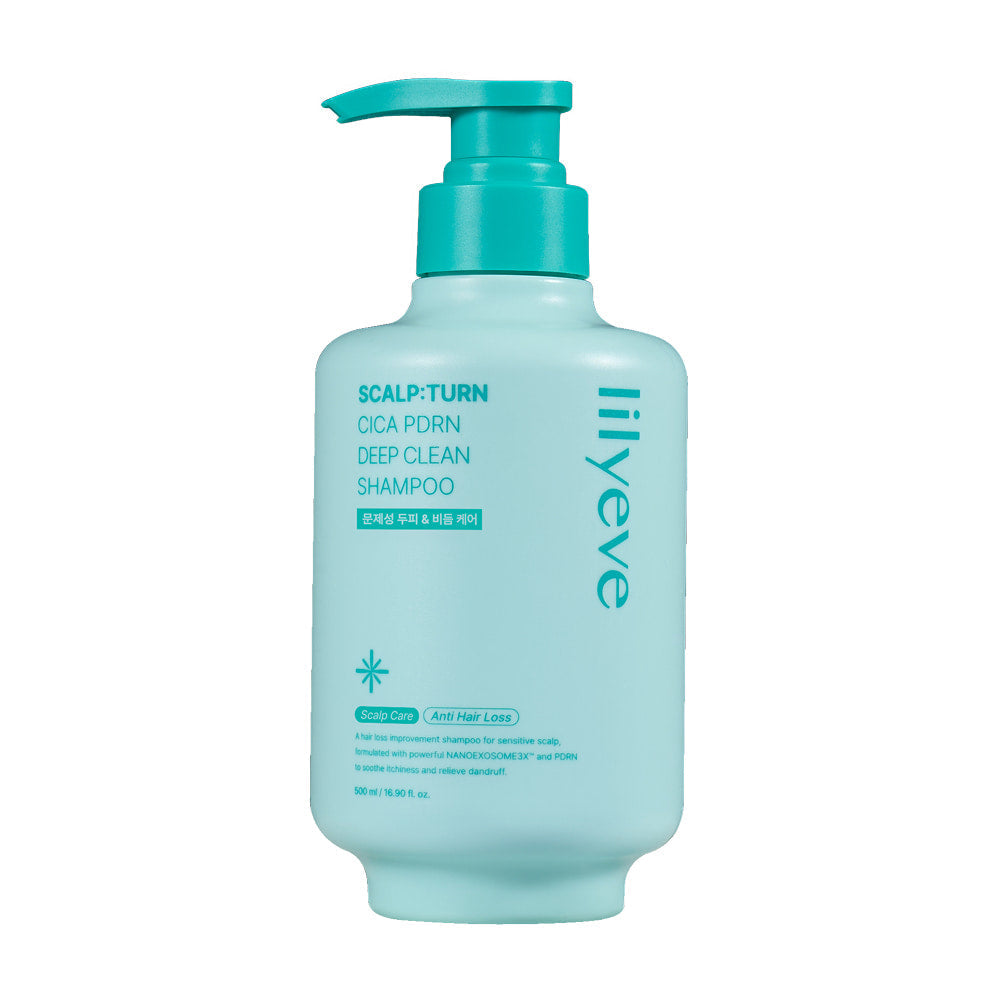 lilyeve Scalp:Turn Cica PDRN Deep Clean Shampoo 500g