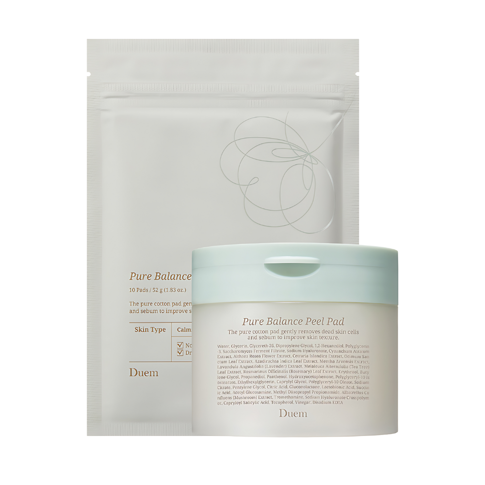 Duem Pure Balance 100% Organic Cotton Peel Pad 50ea + refill 20ea