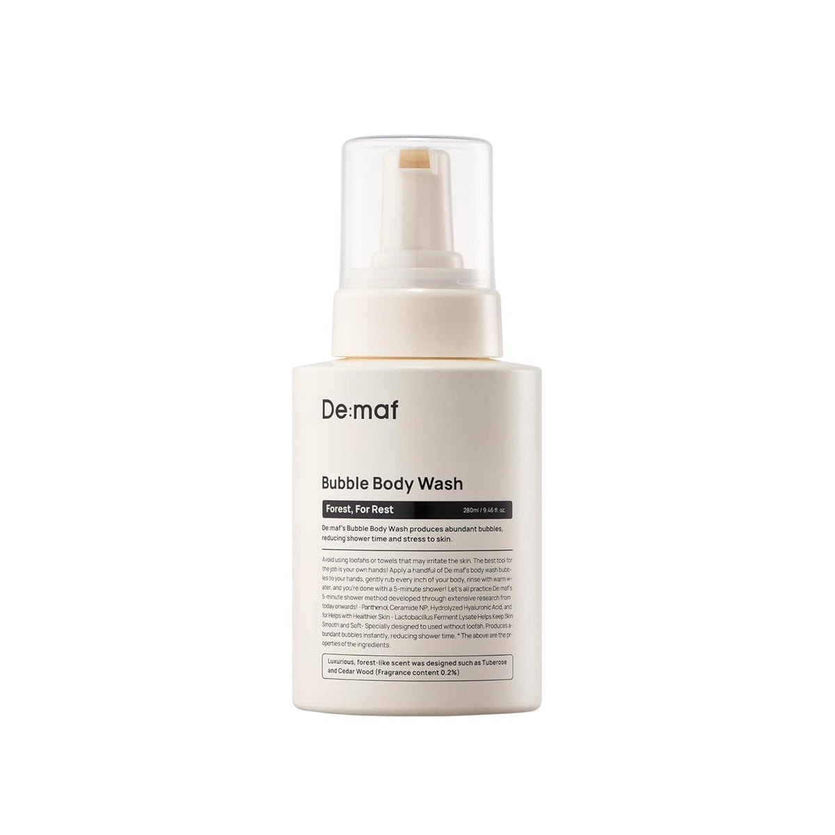De:maf Forest For Rest: Bubble Body Wash 280ml