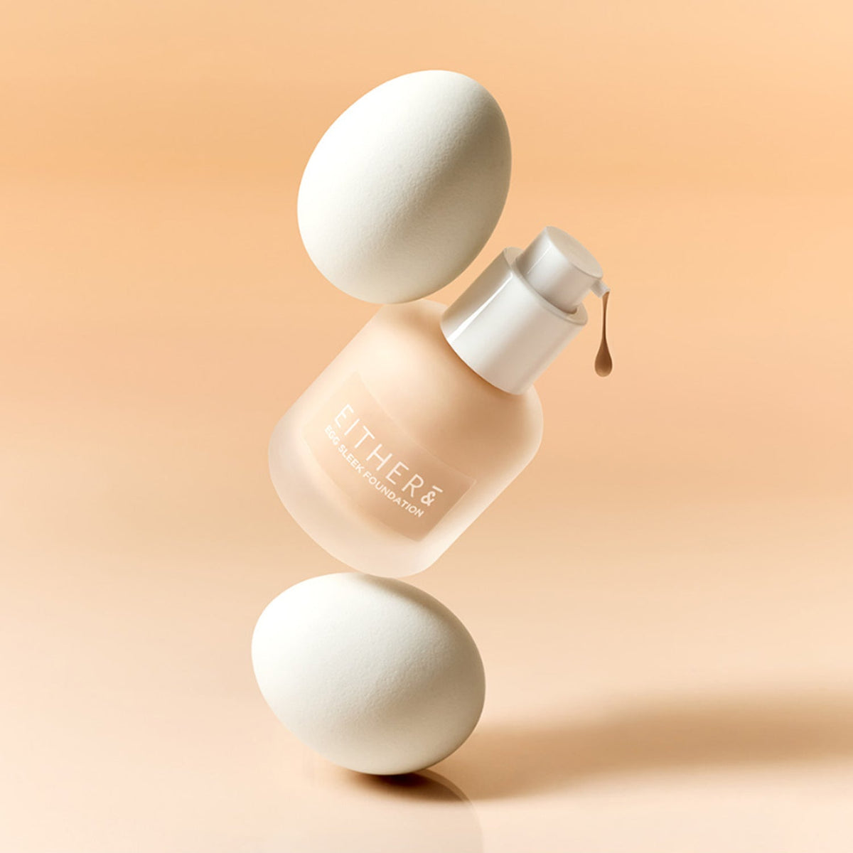 EITHER& Egg Sleek Foundation SPF50+ PA++++ 30ml 3 Colors