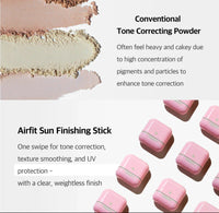 FREBITS Airfit Sun Finishing Stick 02 Clear Green SPF 50+ and PA++++ 14g