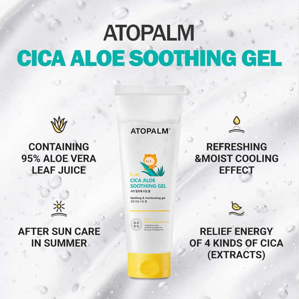[For Children Aged 4-10] Atopalm Kids Cica Aloe Soothing Gel 250ml