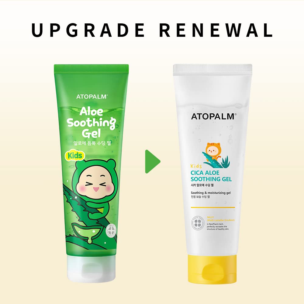 [For Children Aged 4-10] Atopalm Kids Cica Aloe Soothing Gel 250ml