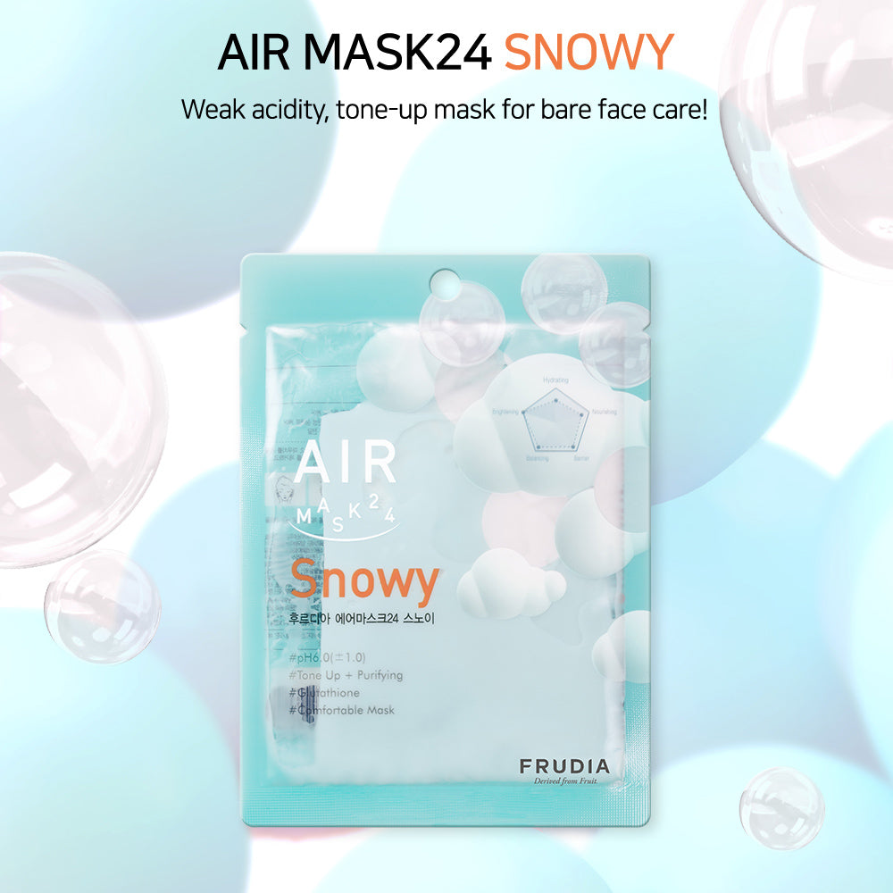 FRUDIA Air Mask 24 - Snowy 25ml * 10ea