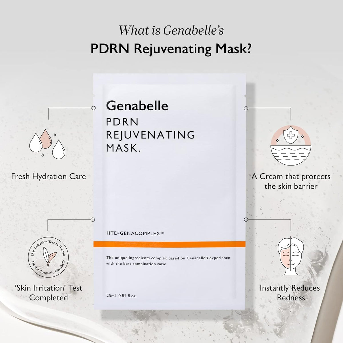 Genabelle PDRN Rejuvenating Mask Sheet 25ml 5ea 1pack