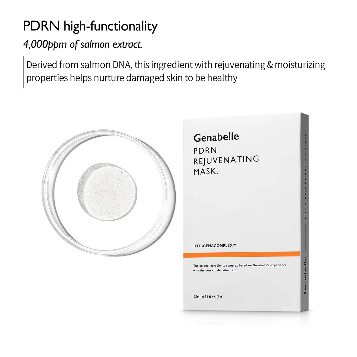Genabelle PDRN Rejuvenating Mask Sheet 25ml 5ea 1pack