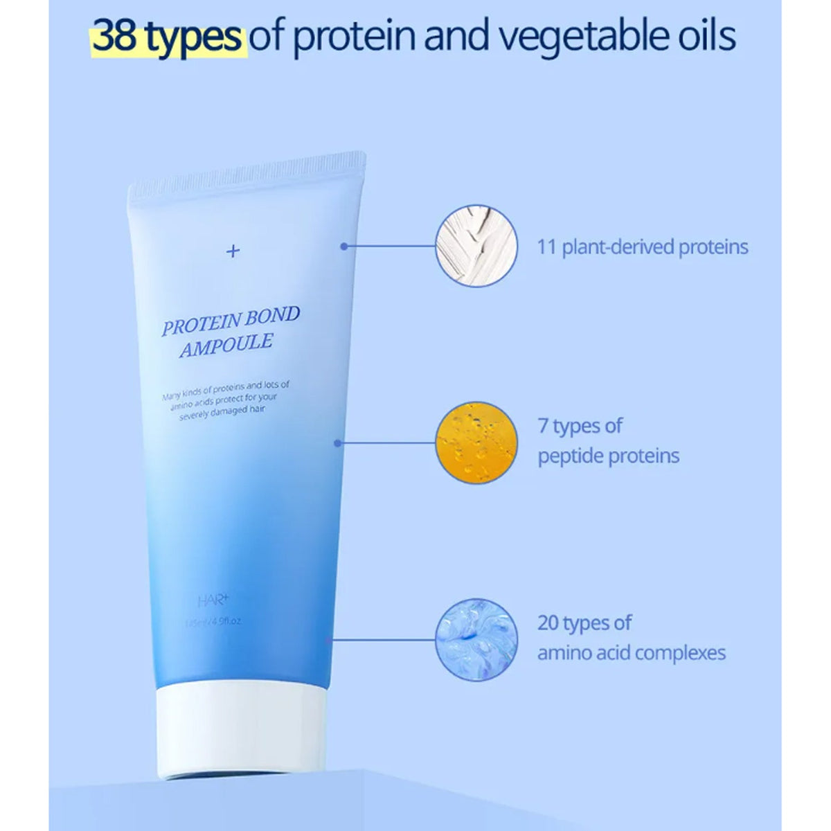 HAIR+ Protein Bond Ampoule 70ml
