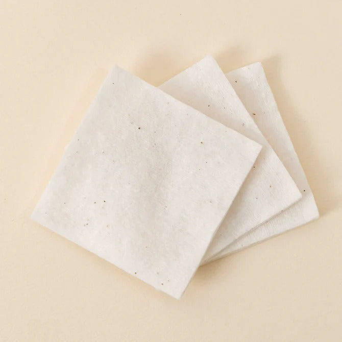 HEVEBLUE Bleach-free Biodegradable Stretchy 100% Cotton Pads 31g 60ea