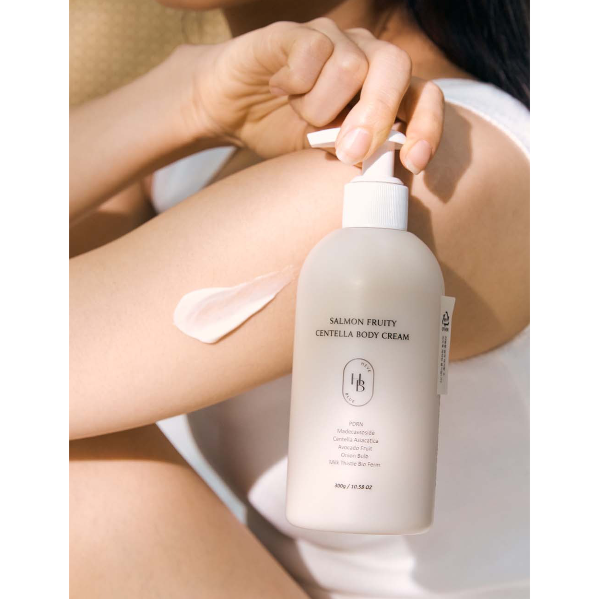 HEVE BLUE Salmon Fruity Centella Body Cream 300g