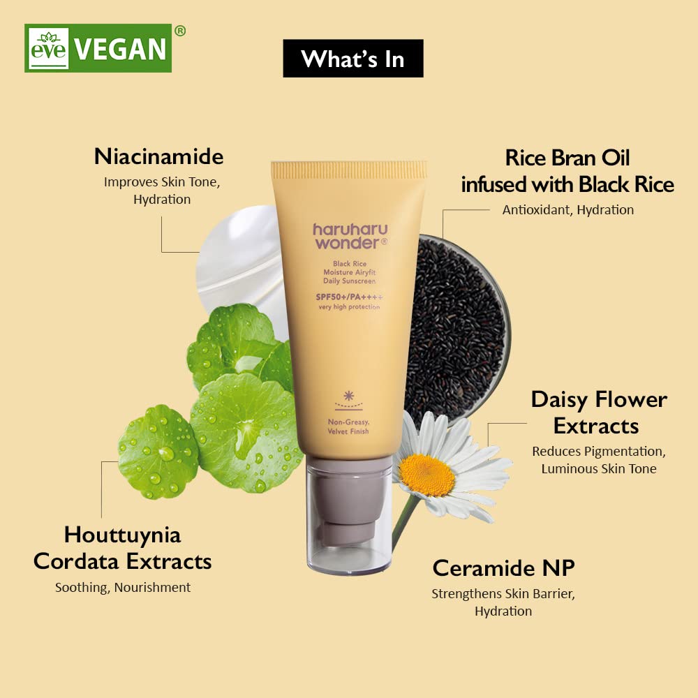 haruharu wonder Black Rice Moisture Airyfit Daily Sunscreen SPF50+ PA++++  50ml