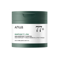 Anua Houttuynia Cordata 77 Clear Pads (70 Sheets) Soothing, Gentle Wipe Toner for Dehydrated Oily Skin