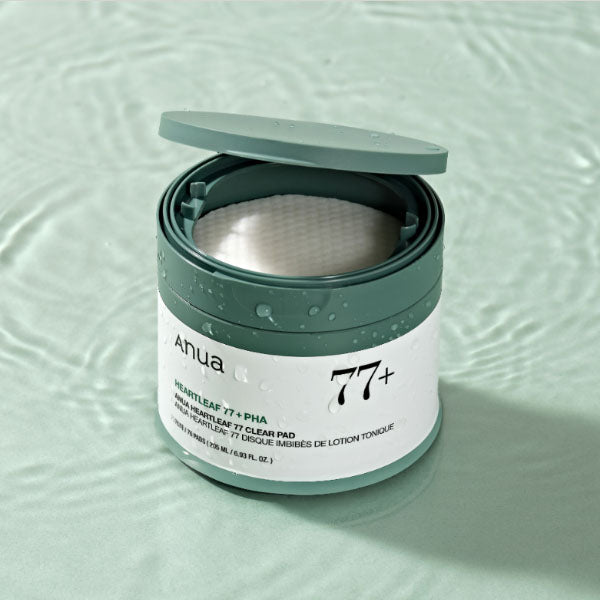 Anua Houttuynia Cordata 77 Clear Pads (70 Sheets) Soothing, Gentle Wipe Toner for Dehydrated Oily Skin