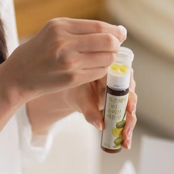 INTAKE Muse Habit 2-in-1 Olive Lemon Shot 2-Week Supply (Dual Formula / 14 Sticks)