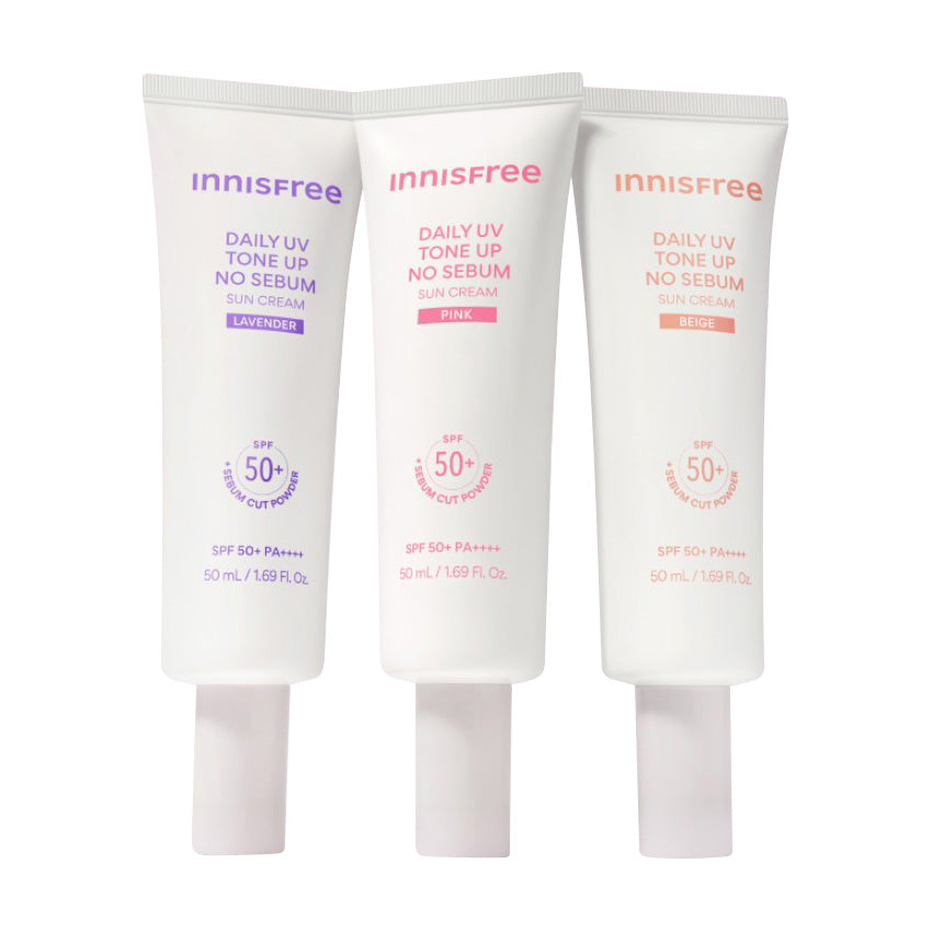 Innisfree Daily UV Defense Tone Up No-Sebum Sunscreen 50ml 3 Colors