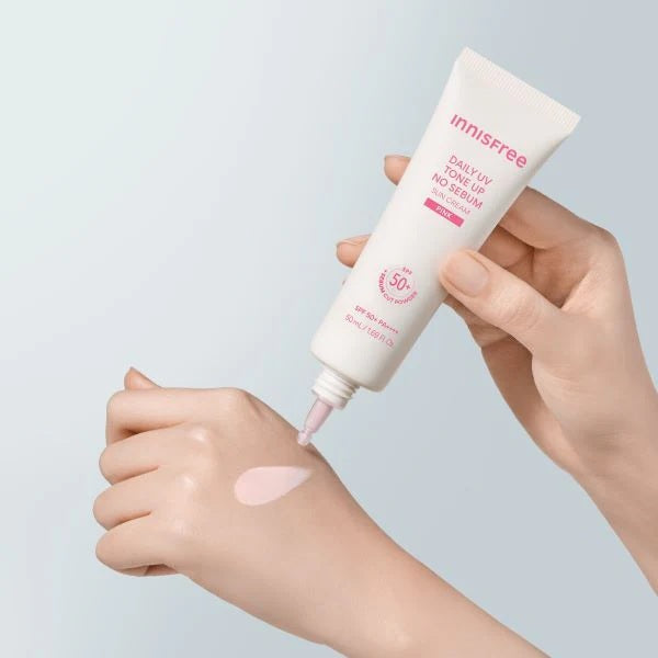 Innisfree Daily UV Defense Tone Up No-Sebum Sunscreen 50ml 3 Colors