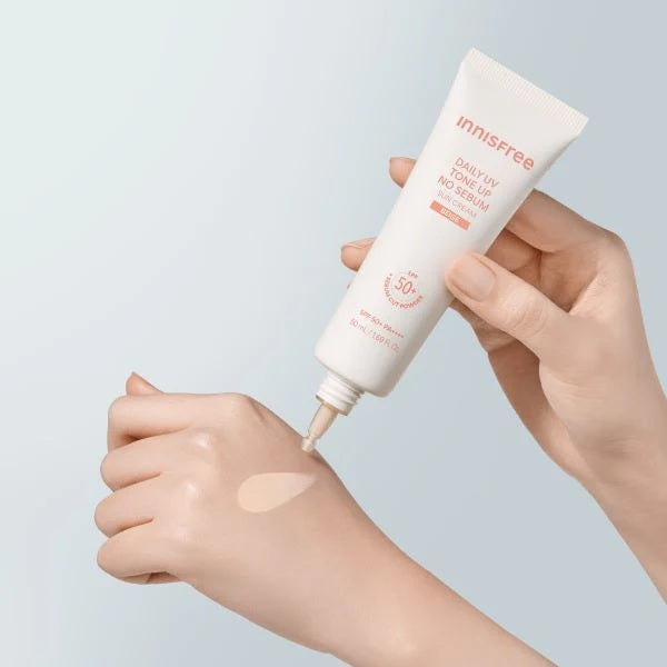 Innisfree Daily UV Defense Tone Up No-Sebum Sunscreen 50ml 3 Colors