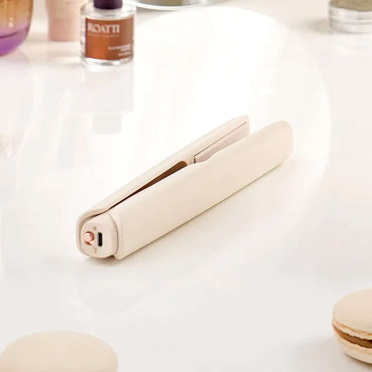 JMW Freepy Cordless Hair Straightener (Portable Flat Iron with Ceramic Coated Plates)