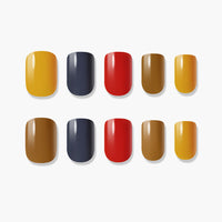 MUZMAK Nail Tips 36pcs #Jelly Palette(Regular Square)