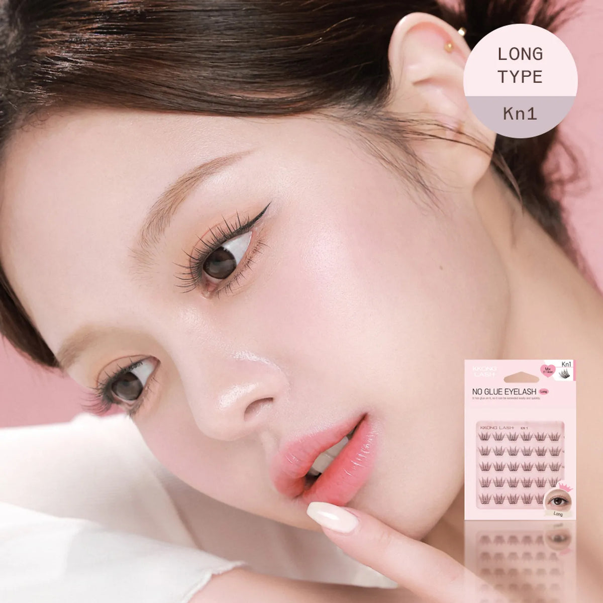 KKONGLASH No glue Eyelash #Long