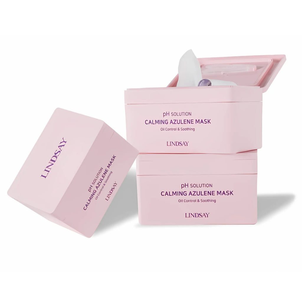 LINDSAY PH Solution Calming Azulene Mask Pack 300g (24 Sheets)
