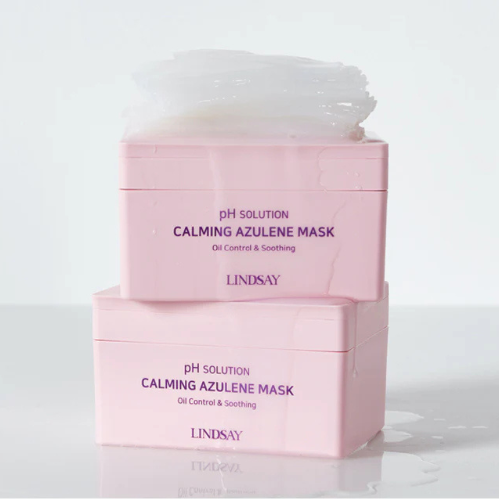 LINDSAY PH Solution Calming Azulene Mask Pack 300g (24 Sheets)