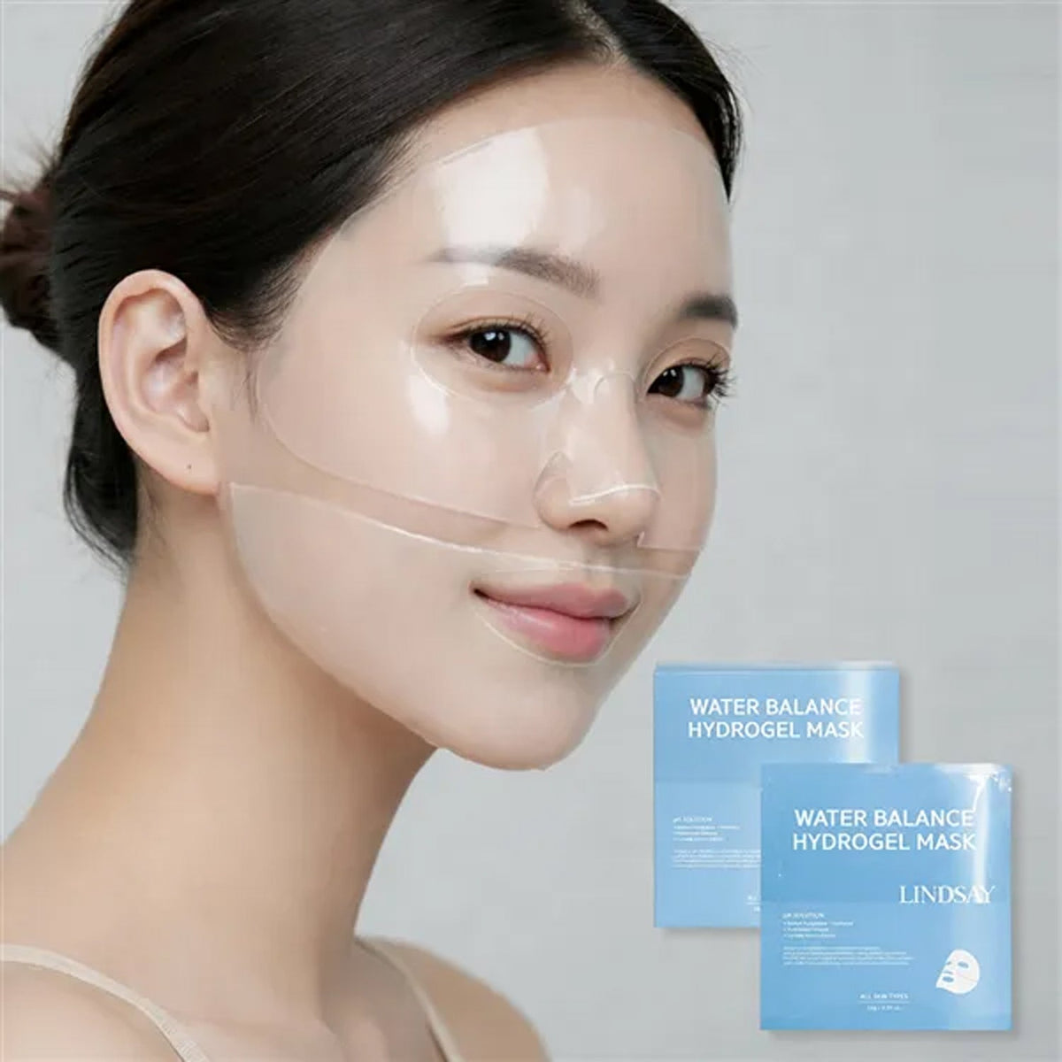 LINDSAY Water Balance Hydrogel Mask 10 Sheets