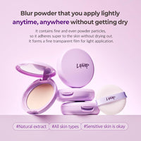 LIPHIP Blur Powder Pact 10g – 2 Colors Available
