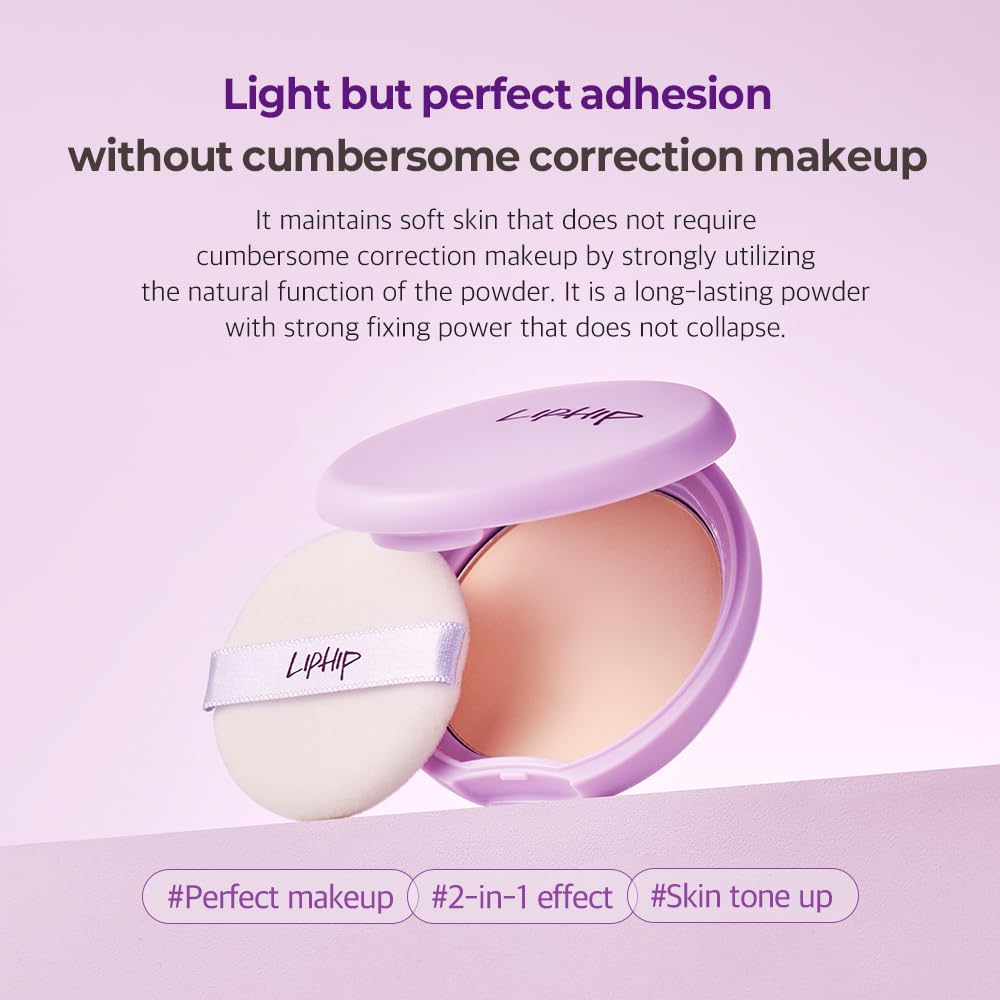 LIPHIP Blur Powder Pact 10g – 2 Colors Available