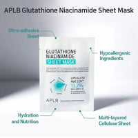 APLB Glutathione Niacinamide Sheet Mask 25ml*10ea