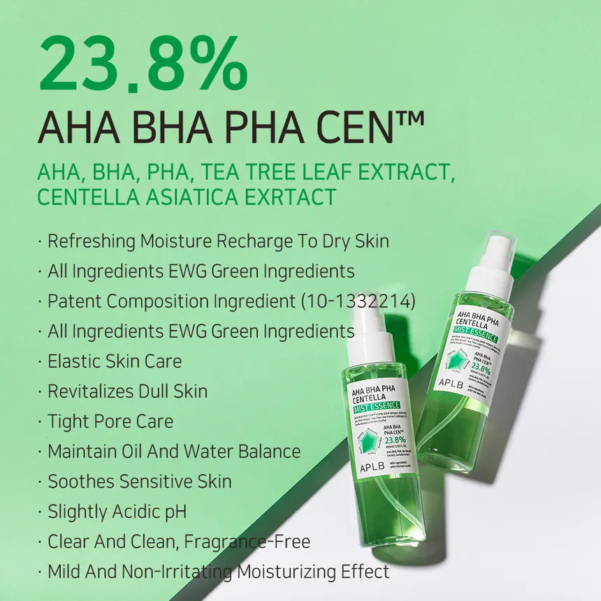 APLB AHA BHA PHA Centella Mist Essence 105ml