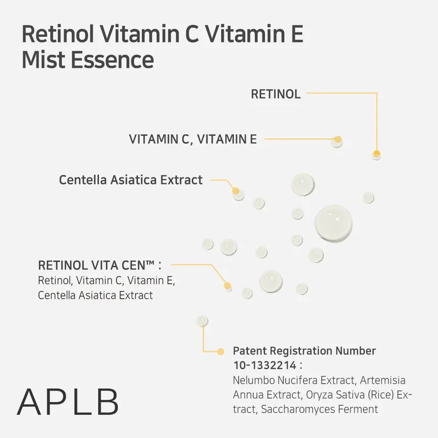 APLB Retinol Vitamin C Vitamin E Mist Essence 105ml