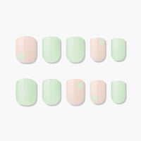 MUZMAK Nail Tips 36pcs #Leaf(Short Square)