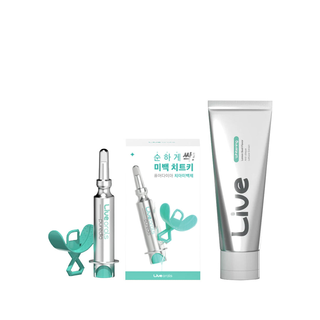 Liveorals Puredia Teeth Whitening Self-Care (2 Weeks Supply) + Whitening Toothpaste