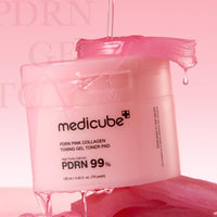 MEDICUBE PDRN Pink Collagen Toning Gel Toner Pad 70 Sheets
