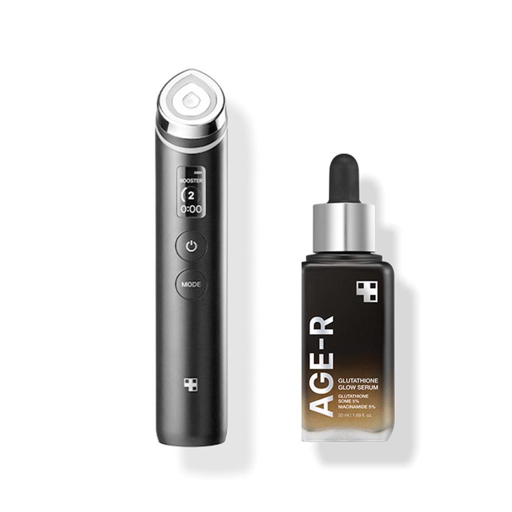 2. Device(Medicube AGE-R Booster Pro) &  AGE-R Glutathione Glow Ampoule 30ml