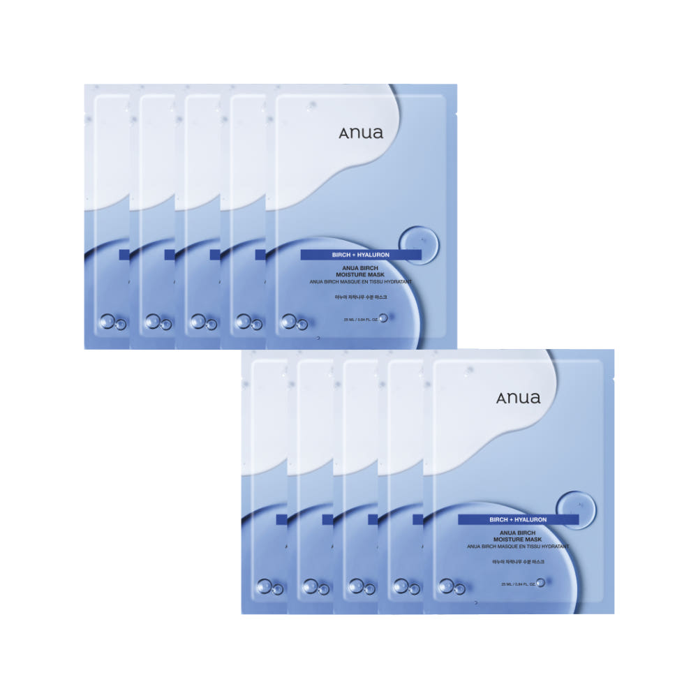 NEW Anua Birch Moisture Mask Set 25ml x 10ea
