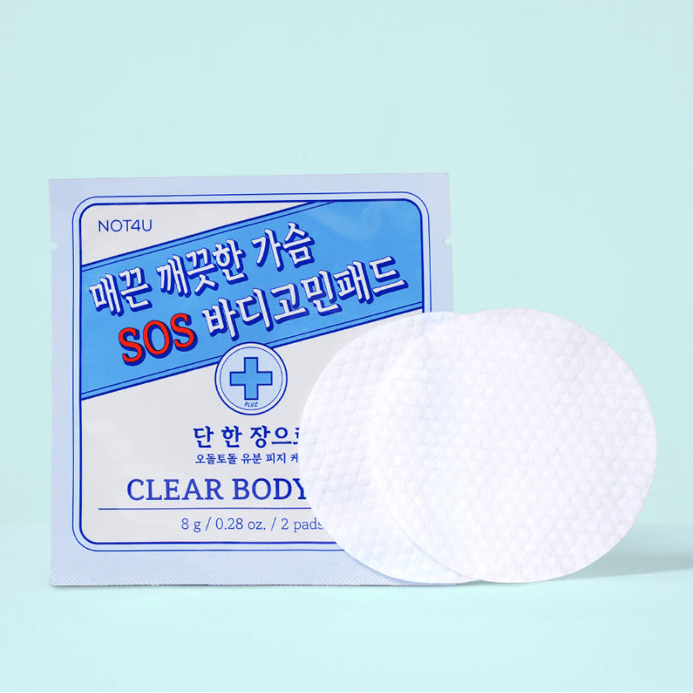NOT4U [1+1] Clear SOS Body Pad (10 Pads)