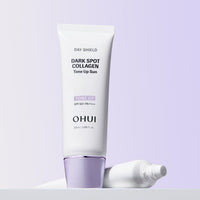 OHUI Day Shield Anti-Aging Dark Spot Collagen Tone-Up Sunscreen SPF50+ PA++++ 50ml