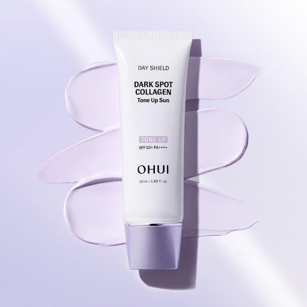 OHUI Day Shield Anti-Aging Dark Spot Collagen Tone-Up Sunscreen SPF50+ PA++++ 50ml