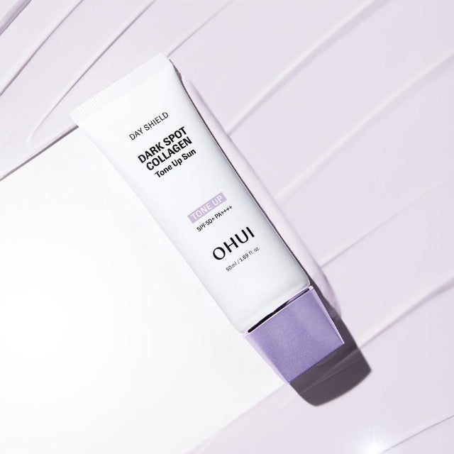 OHUI Day Shield Anti-Aging Dark Spot Collagen Tone-Up Sunscreen SPF50+ PA++++ 50ml
