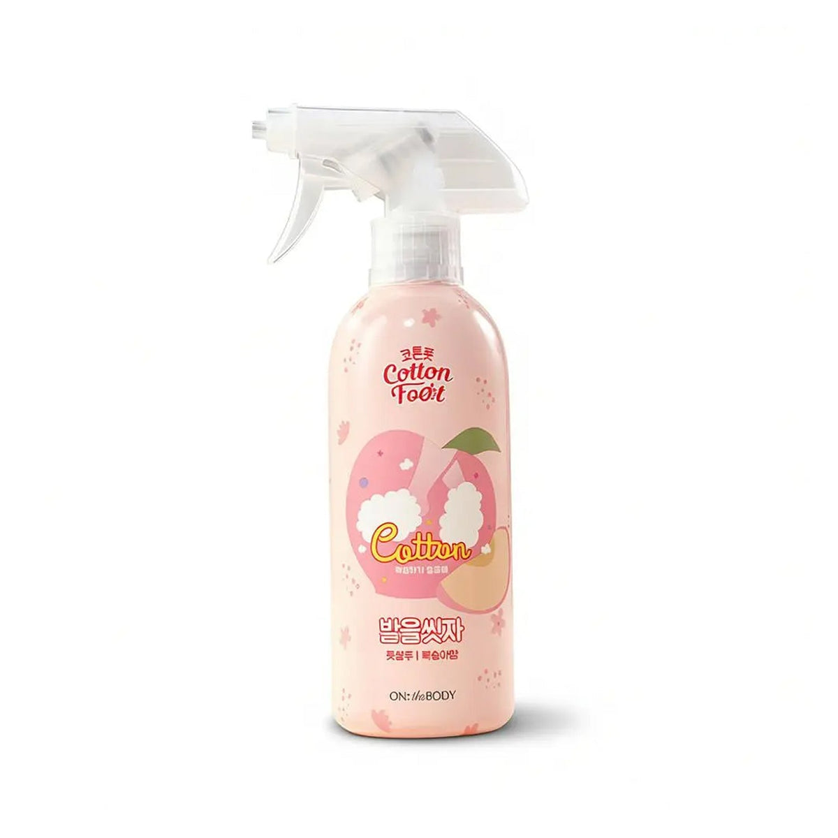 ON THE BODY Cotton Foot Shampoo 385ml (Peach Scent)