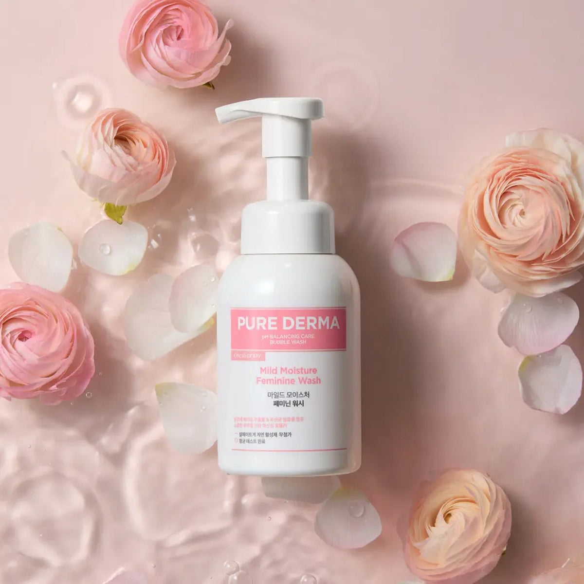 ON THE BODY Pure Derma Mild Moisture Feminine Wash 300ml