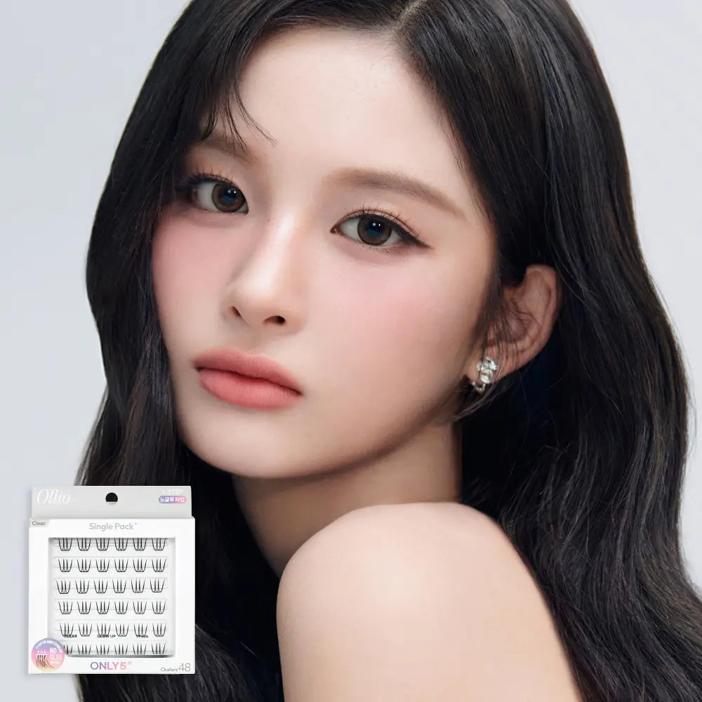 Ollio No Glue Eyelash Clear Single Pack Plus (8 Types)