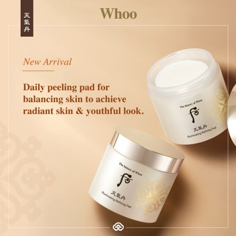 THE WHOO Cheongidan Illuminating Refining Pad 60pcs