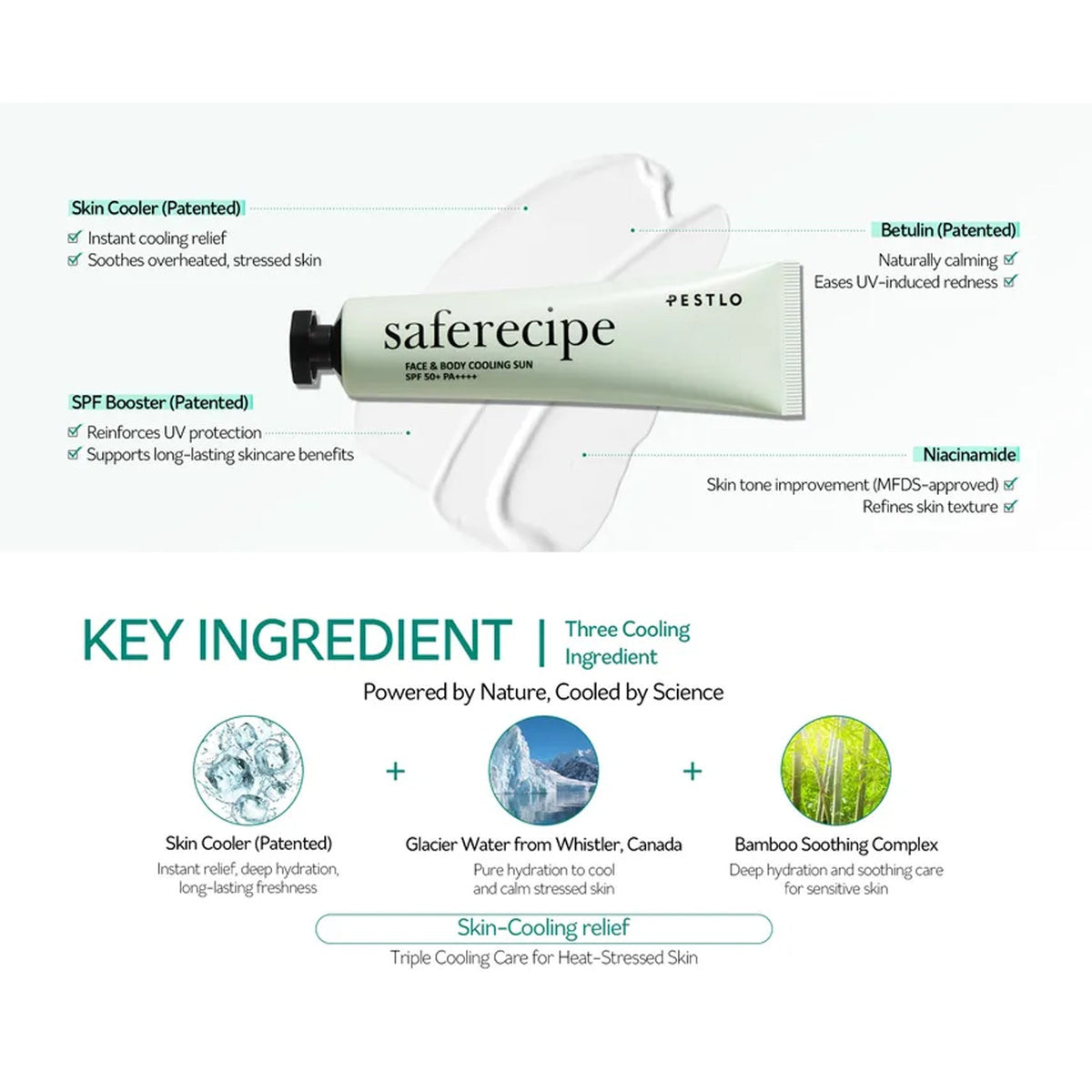 PESTLO Saferecipe Face & Body Cooling Sun 30ml
