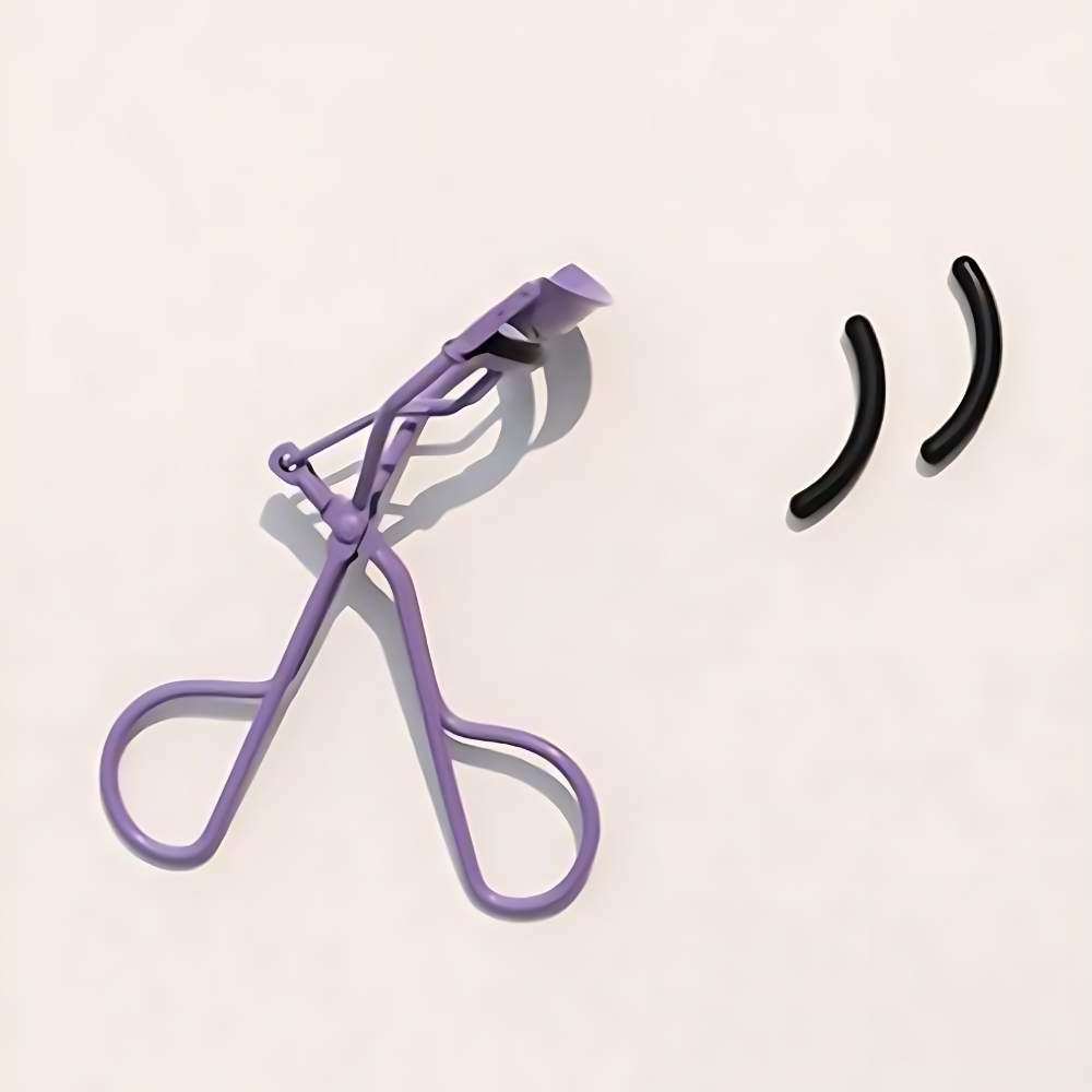 PICCASSO Collezioni Purple Eyelash Curler + Silicone Refill Pad 2ea